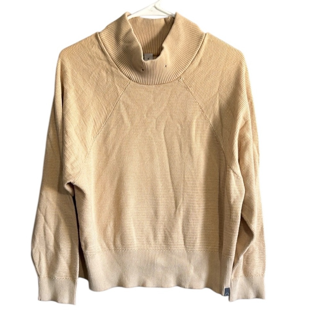 Varley Cream Turtleneck Sweater